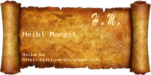 Heibl Margit névjegykártya